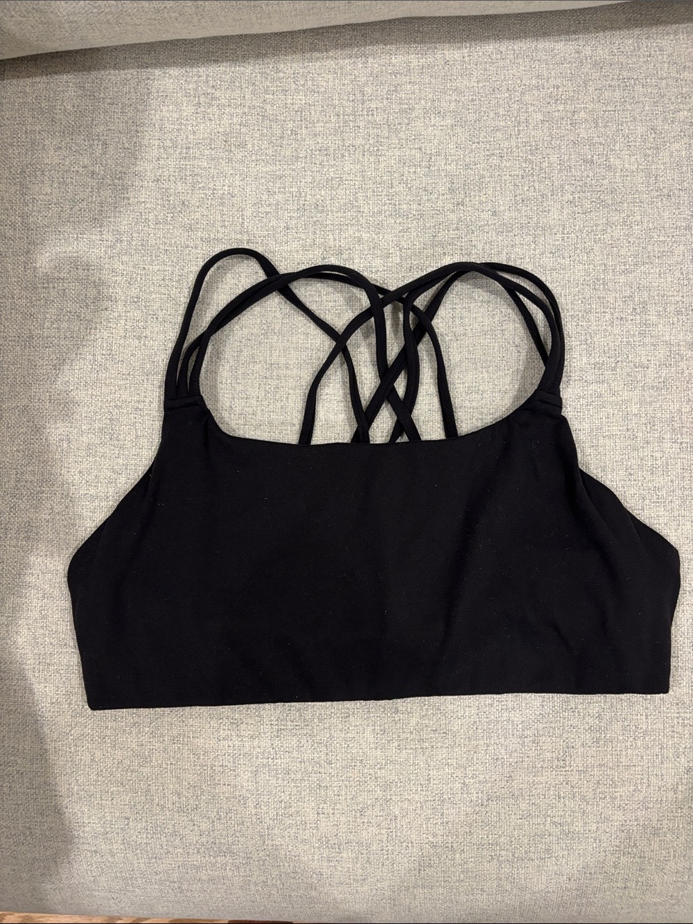 Athleta Black Strappy Sports Bra